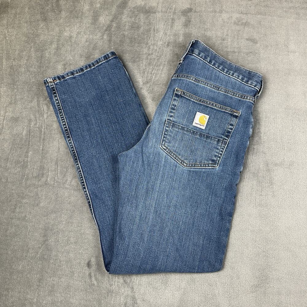Carhartt Jeans Mens 30x30 Relaxed Blue Denim Rugged Workwear 102804-H39